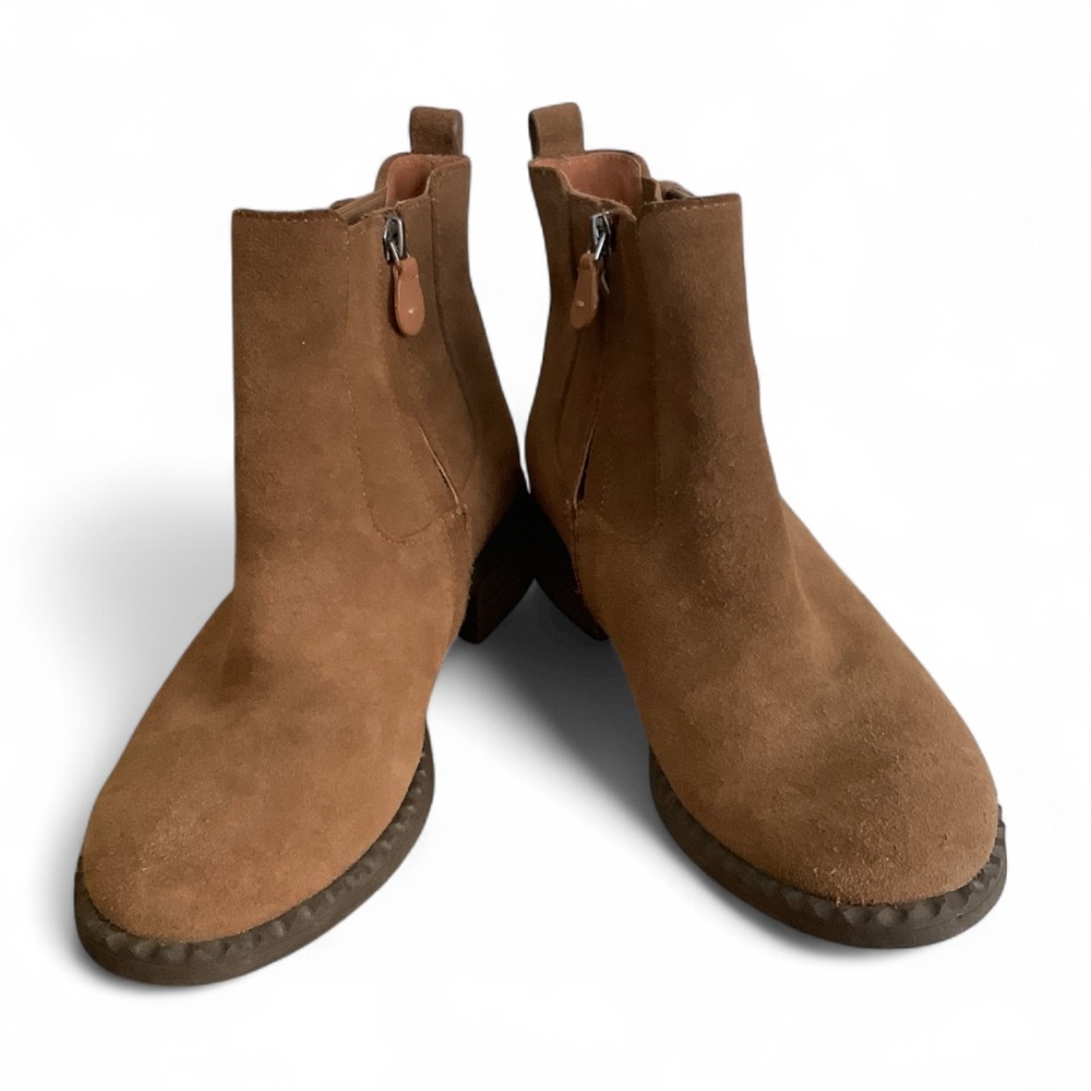 Gentle Souls by Kenneth Cole Buckle Brown Suede Chelsea Boots Size 7M